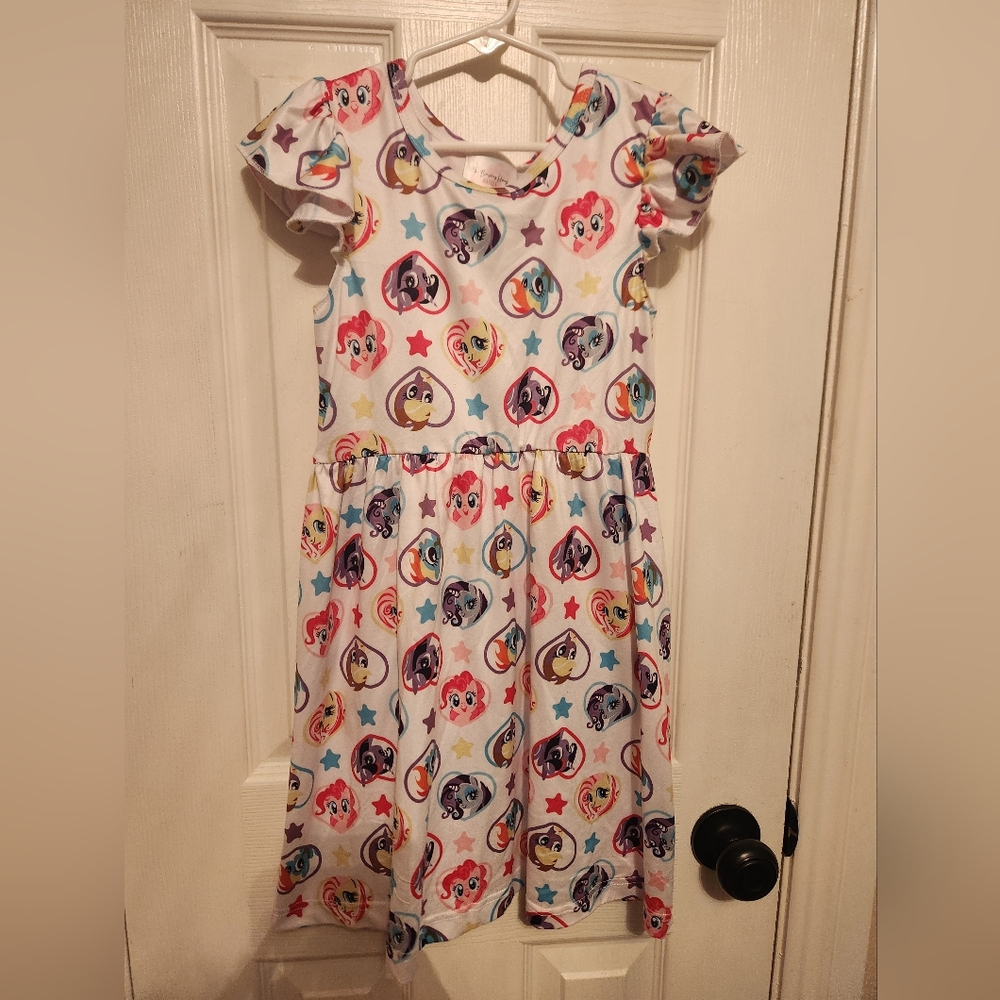 My Little Pony Dress Girls Size 5/6 Custom Made Short Sleeve